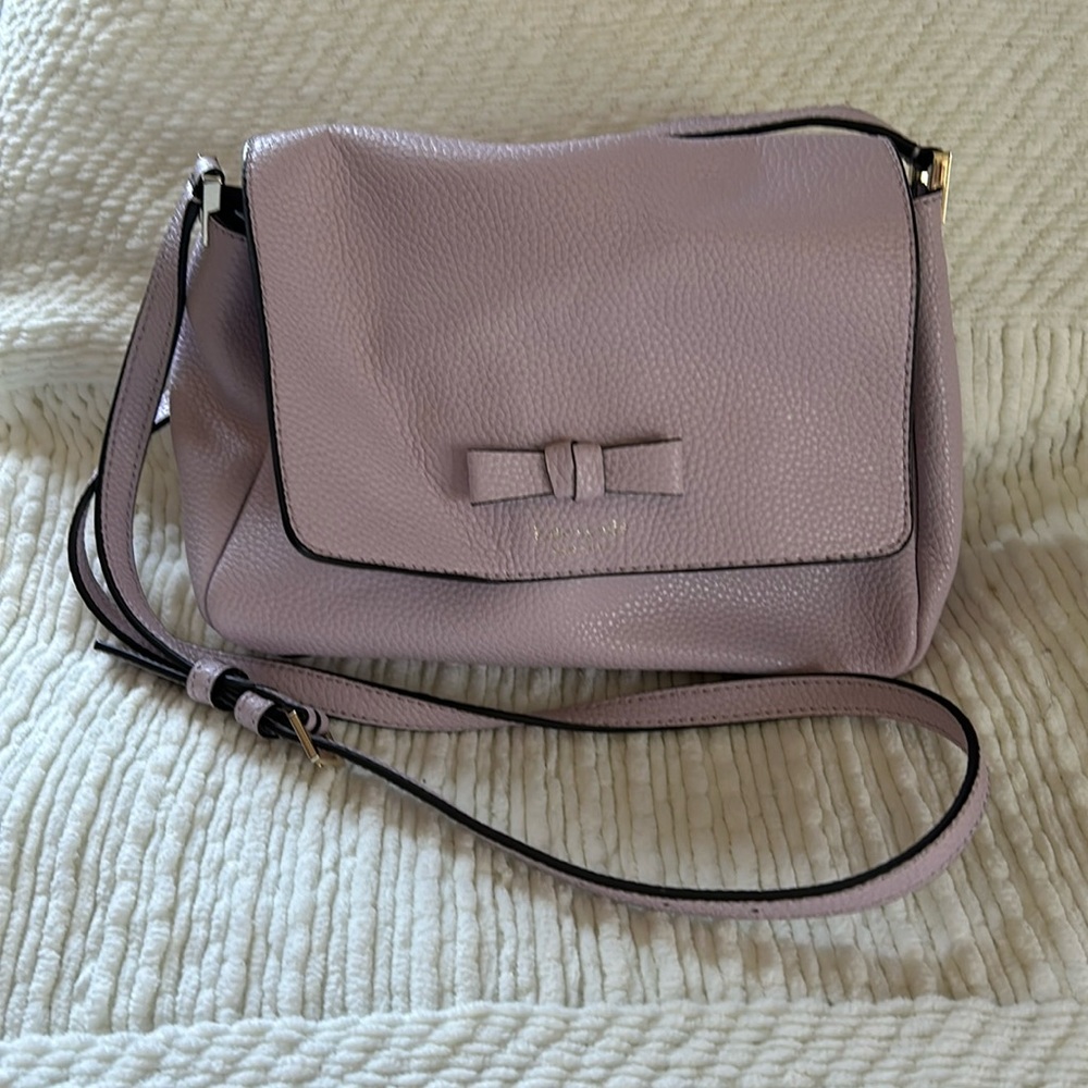 Kate Spade shoulder bag, light dusty pink/orchid color.